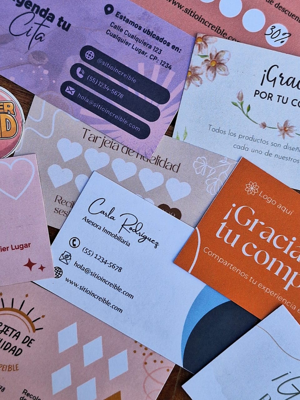 Tarjetas de presentación 1 cara